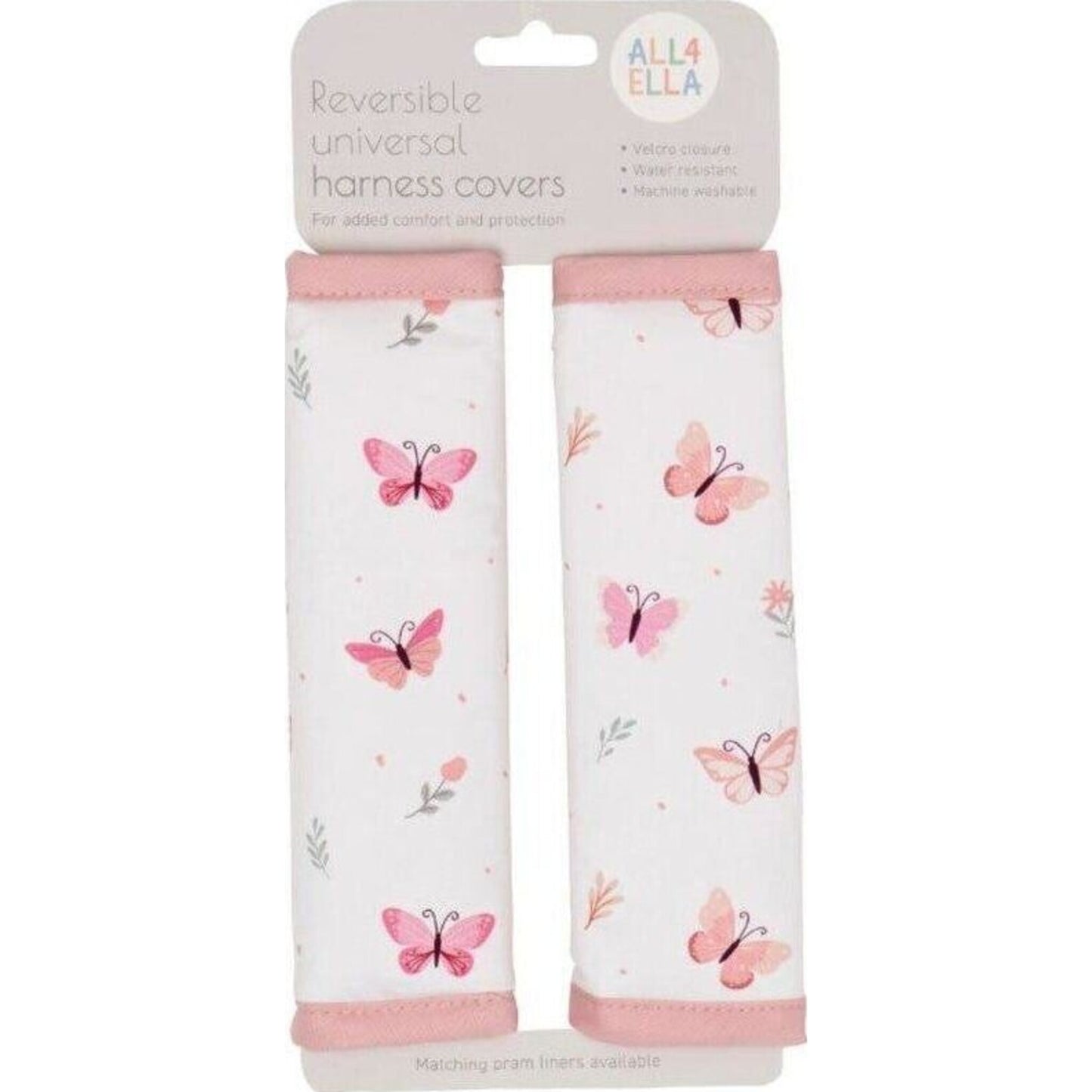 All4Ella Harness Covers Sweet Buttefly | Aster & Ruby