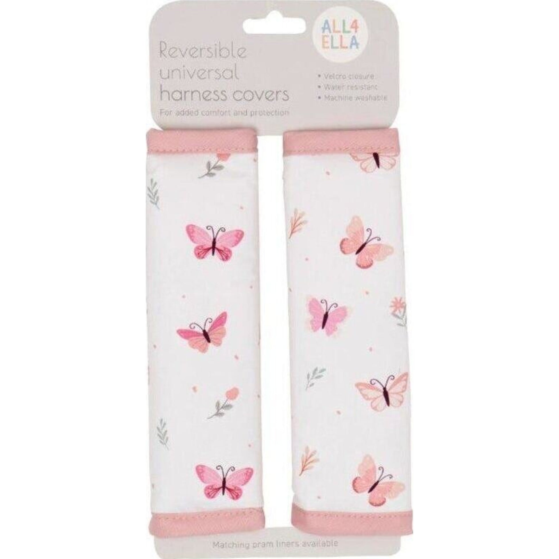 All4Ella Harness Covers Sweet Buttefly | Aster & Ruby