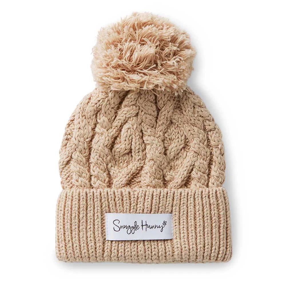 Hazelnut Organic Baby Knit Beanie - Aster & Ruby