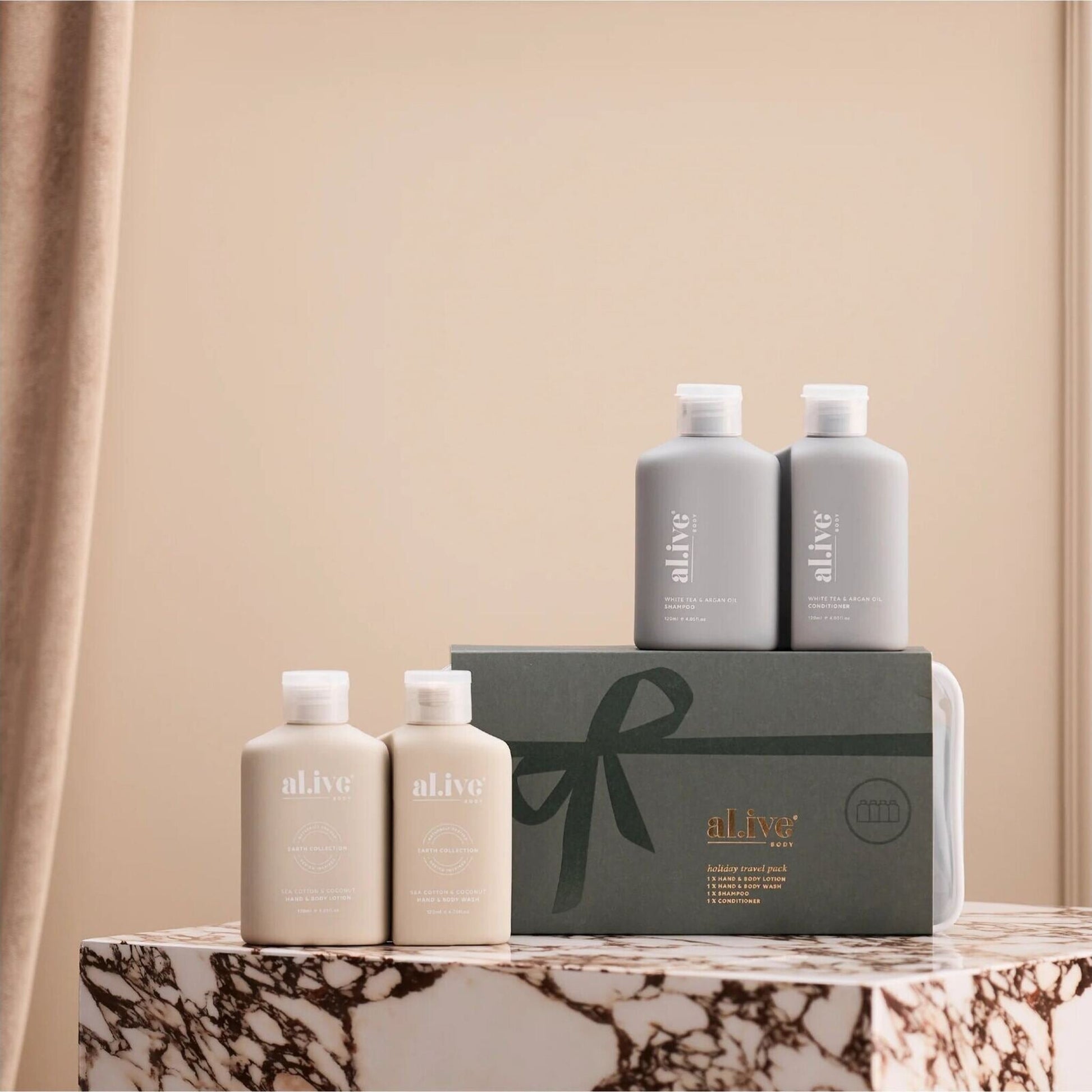 Al.ive Body Holiday Hair & Body Travel Pack | Aster & Ruby