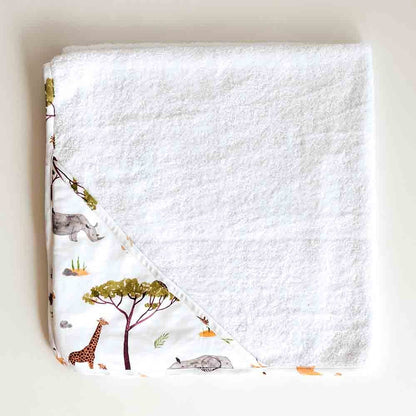 Snuggle Hunny Kids Safari Organic Hooded Towel | Aster & Ruby