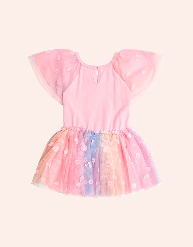 Huxbaby Rainbow Unicorn Tulle Dress | Aster & Ruby