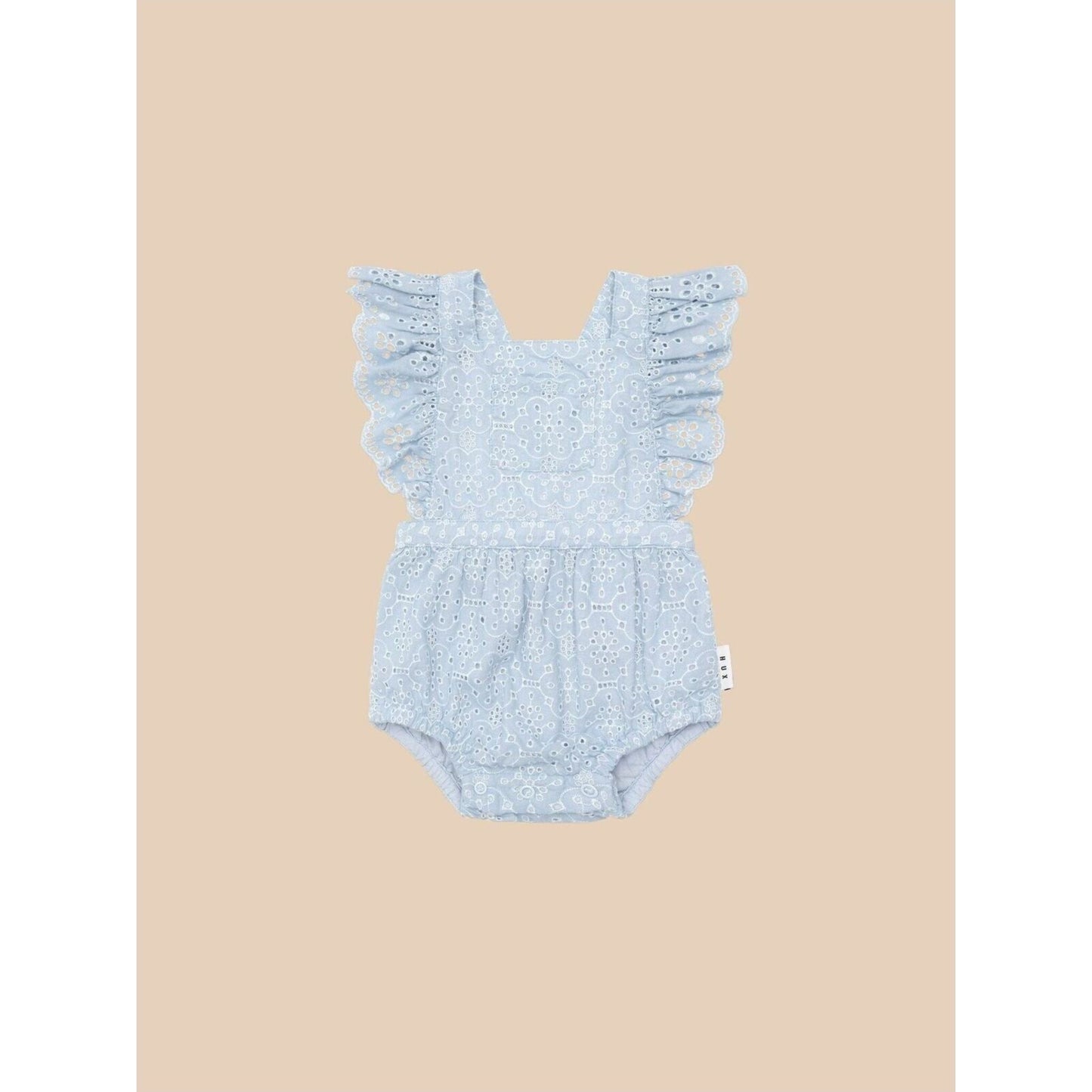 Huxbaby Huxbaby Broderie Frill Playsuit | Aster & Ruby