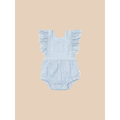 Huxbaby Huxbaby Broderie Frill Playsuit | Aster & Ruby