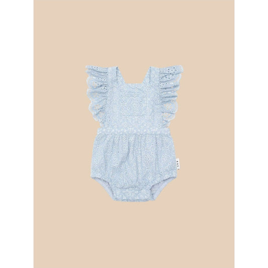 Huxbaby Huxbaby Broderie Frill Playsuit | Aster & Ruby