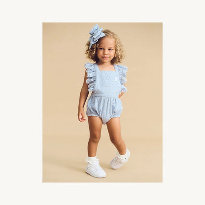Huxbaby Huxbaby Broderie Frill Playsuit | Aster & Ruby