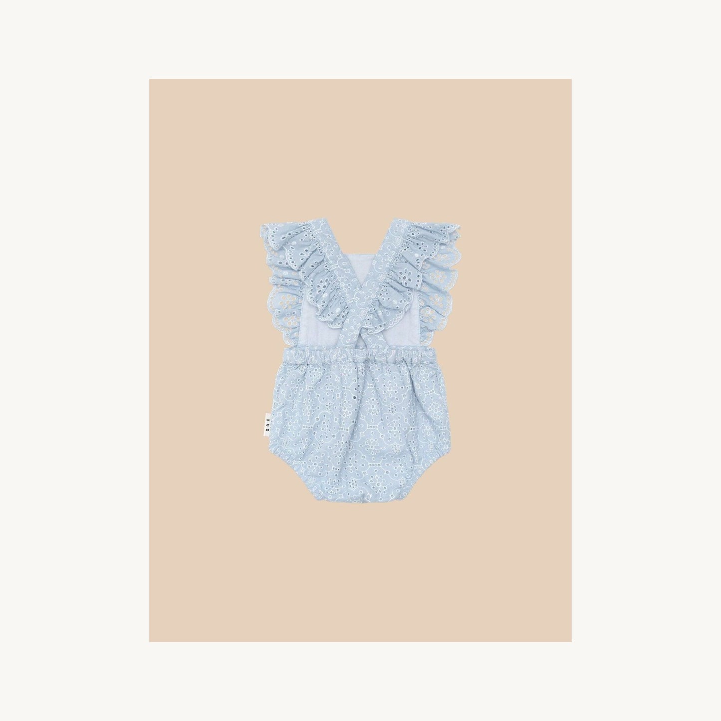 Huxbaby Huxbaby Broderie Frill Playsuit | Aster & Ruby