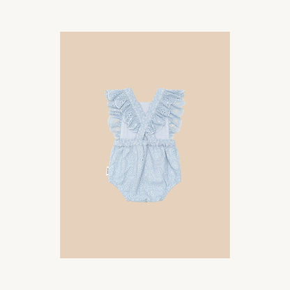 Huxbaby Huxbaby Broderie Frill Playsuit | Aster & Ruby