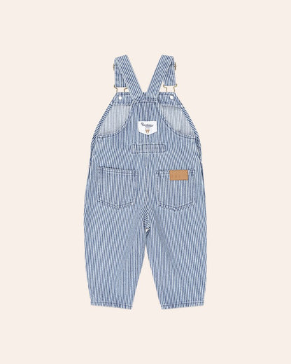 Car Denim Stripe Overalls