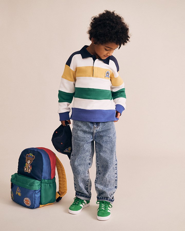 Colour Block Panelled Rugby