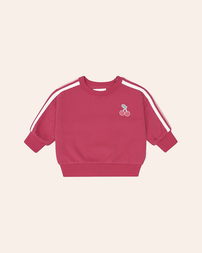 Cherry Racer Stripe Sweatshirt
