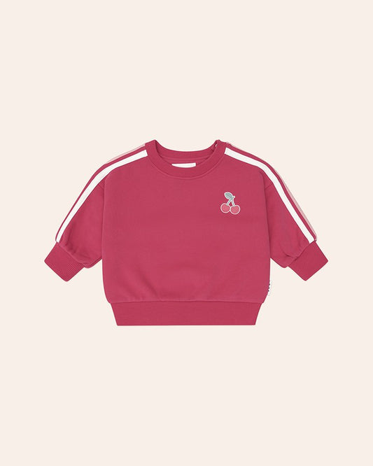 Cherry Racer Stripe Sweatshirt