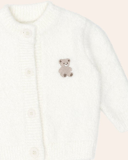 My First Hux Almond Milk 4Pc Boucle Newborn Set