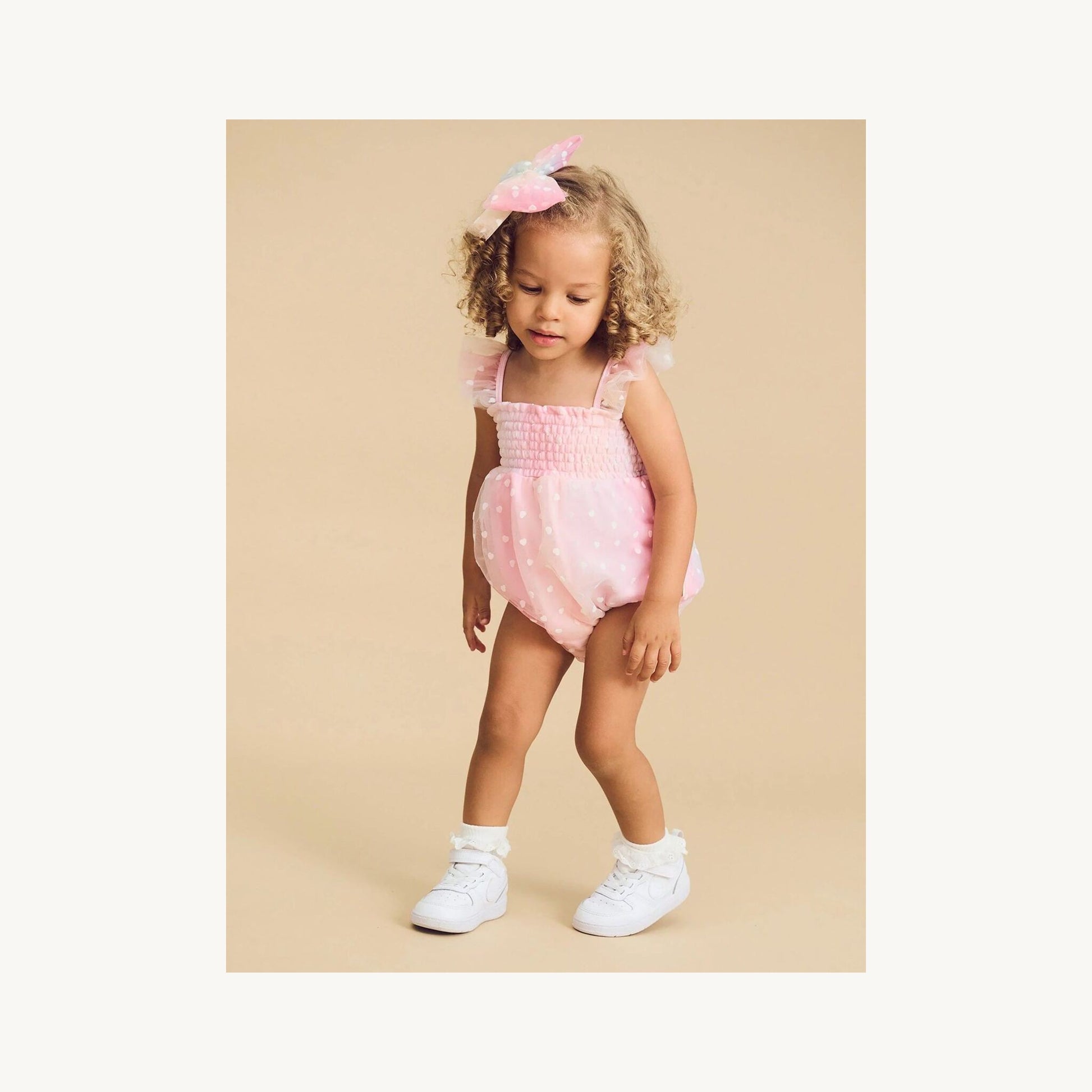 Huxbaby Huxbaby Sweetheart Frill Tulle Playsuit | Aster & Ruby
