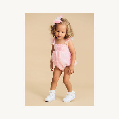 Huxbaby Huxbaby Sweetheart Frill Tulle Playsuit | Aster & Ruby