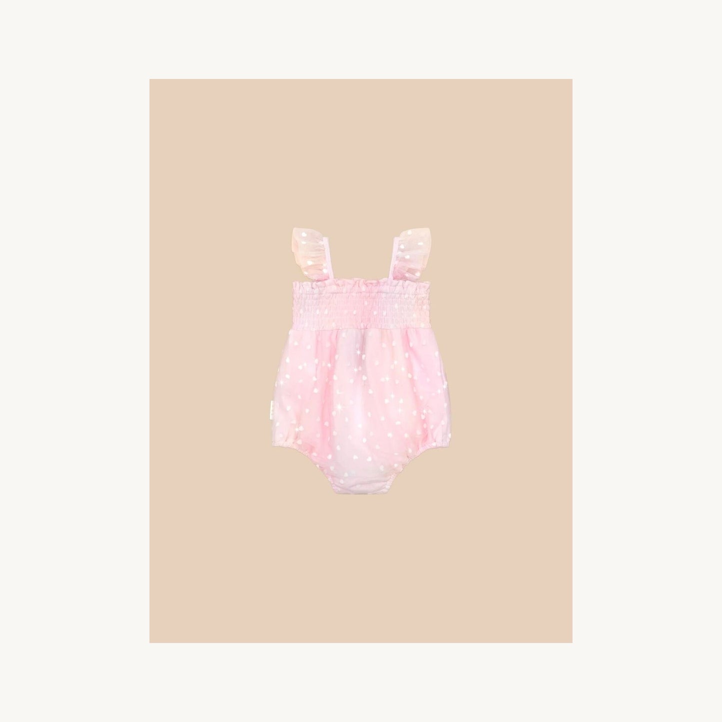 Huxbaby Huxbaby Sweetheart Frill Tulle Playsuit | Aster & Ruby
