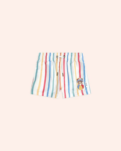 Huxbear Stripey Swim Shorts - Aster & Ruby