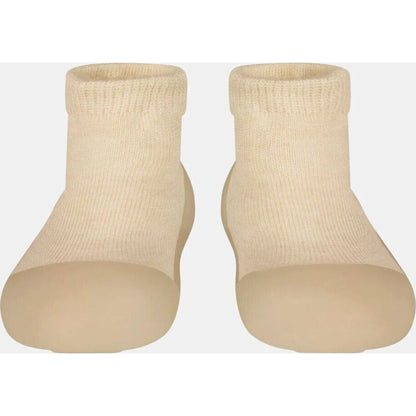 Toshi Hybrid Walking Socks Dreamtime Footsteps Driftwood | Aster & Ruby