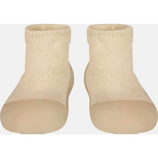 Toshi Hybrid Walking Socks Dreamtime Footsteps Driftwood | Aster & Ruby