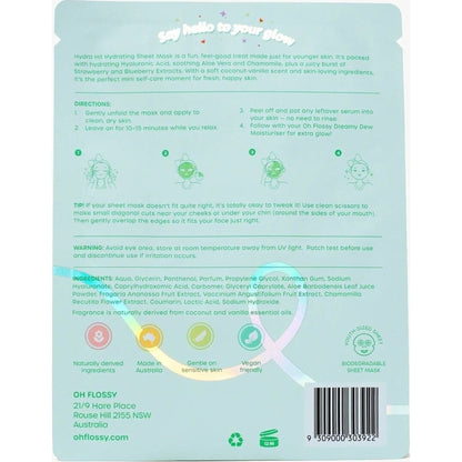 Oh Flossy Hydra Hit Hydrating Coconut Mask | Aster & Ruby