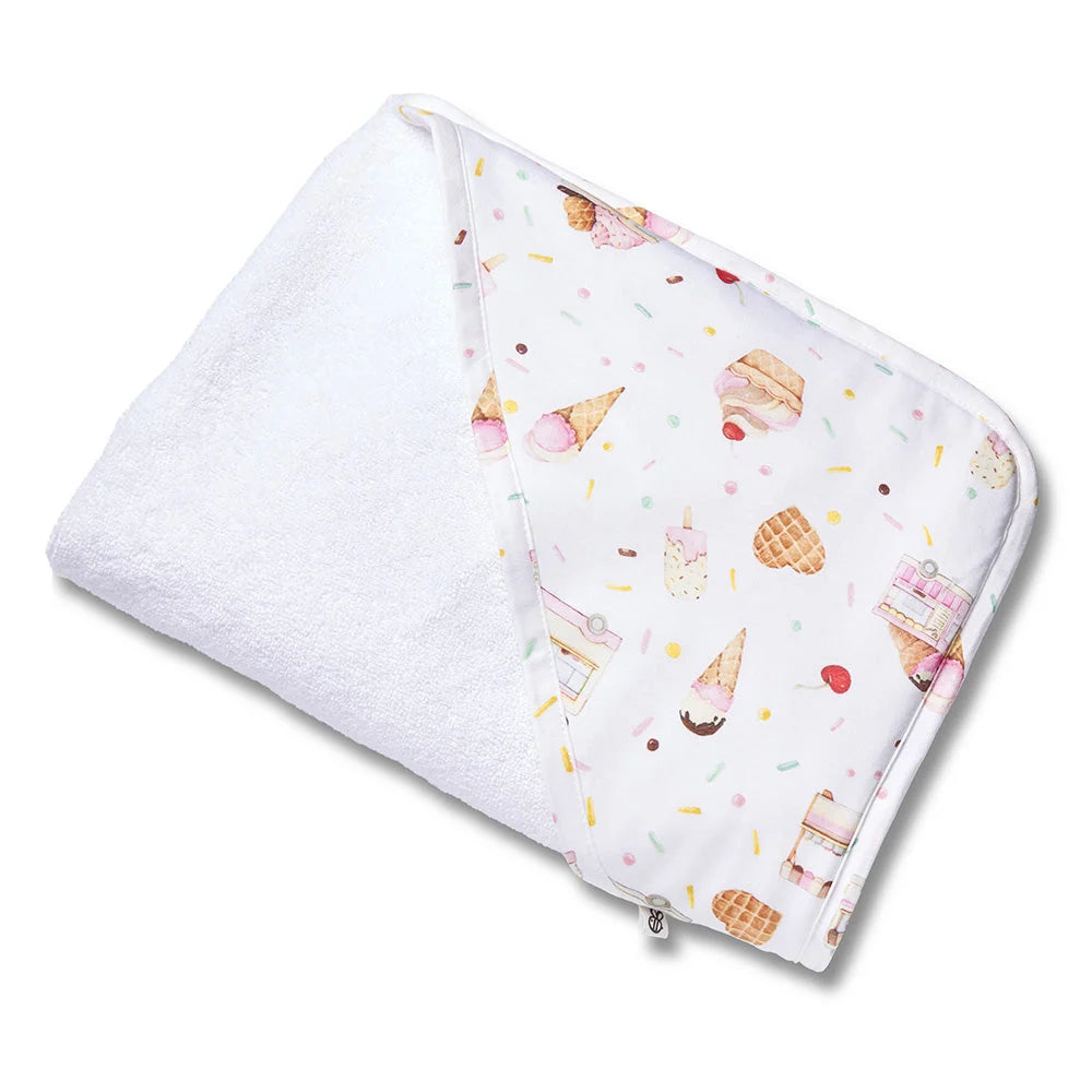 Ice Creams Organic Hooded Baby Towel