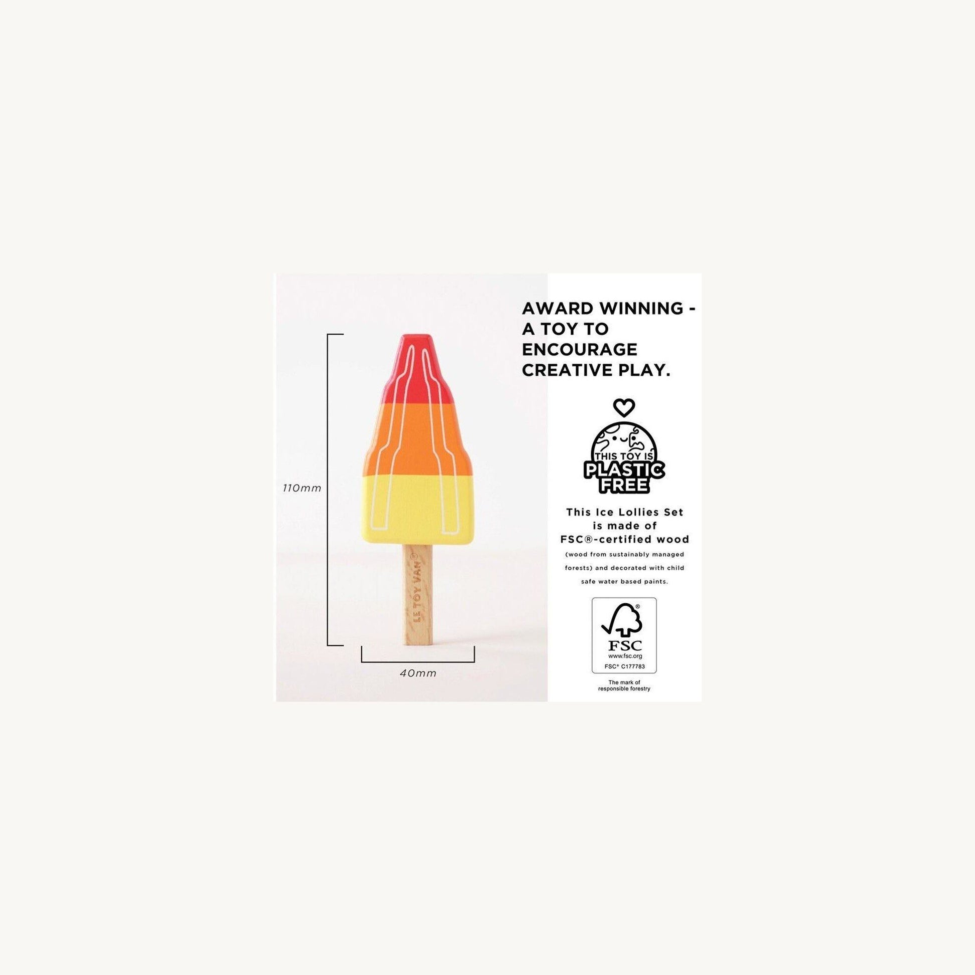Le Toy Van Ice Lollies | Aster & Ruby