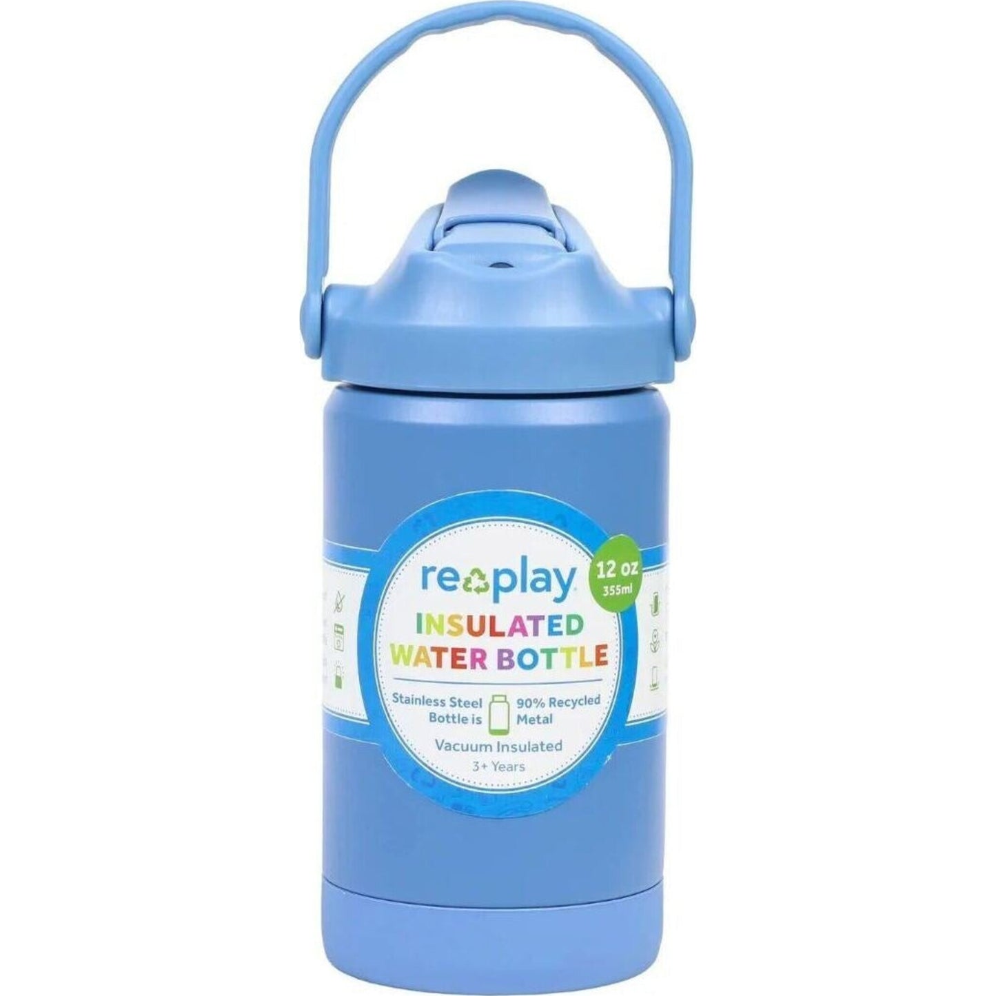 Replay Insulated Water Bottle 355ml Denim | Aster & Ruby