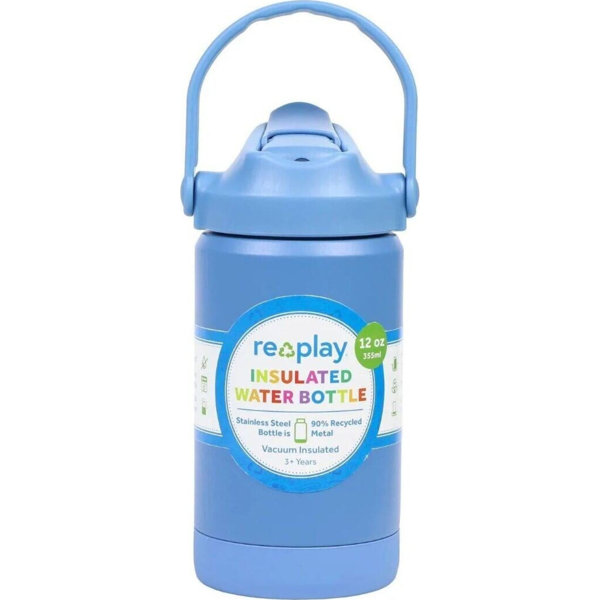 Replay Insulated Water Bottle 355ml Denim | Aster & Ruby