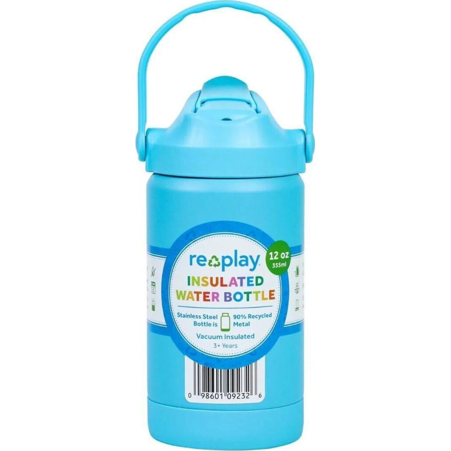 Replay Insulated Water Bottle 355ml Pool Blue | Aster & Ruby