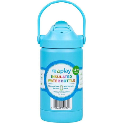 Replay Insulated Water Bottle 355ml Pool Blue | Aster & Ruby
