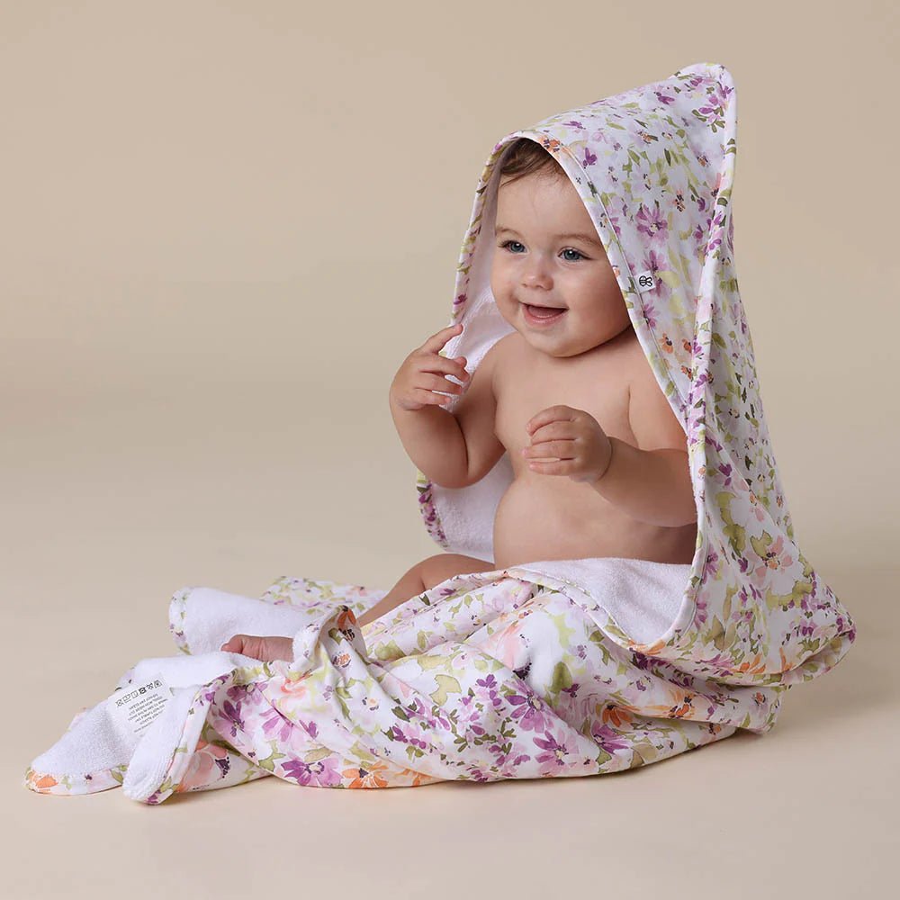 Isla Organic Hooded Baby Towel - Aster & Ruby