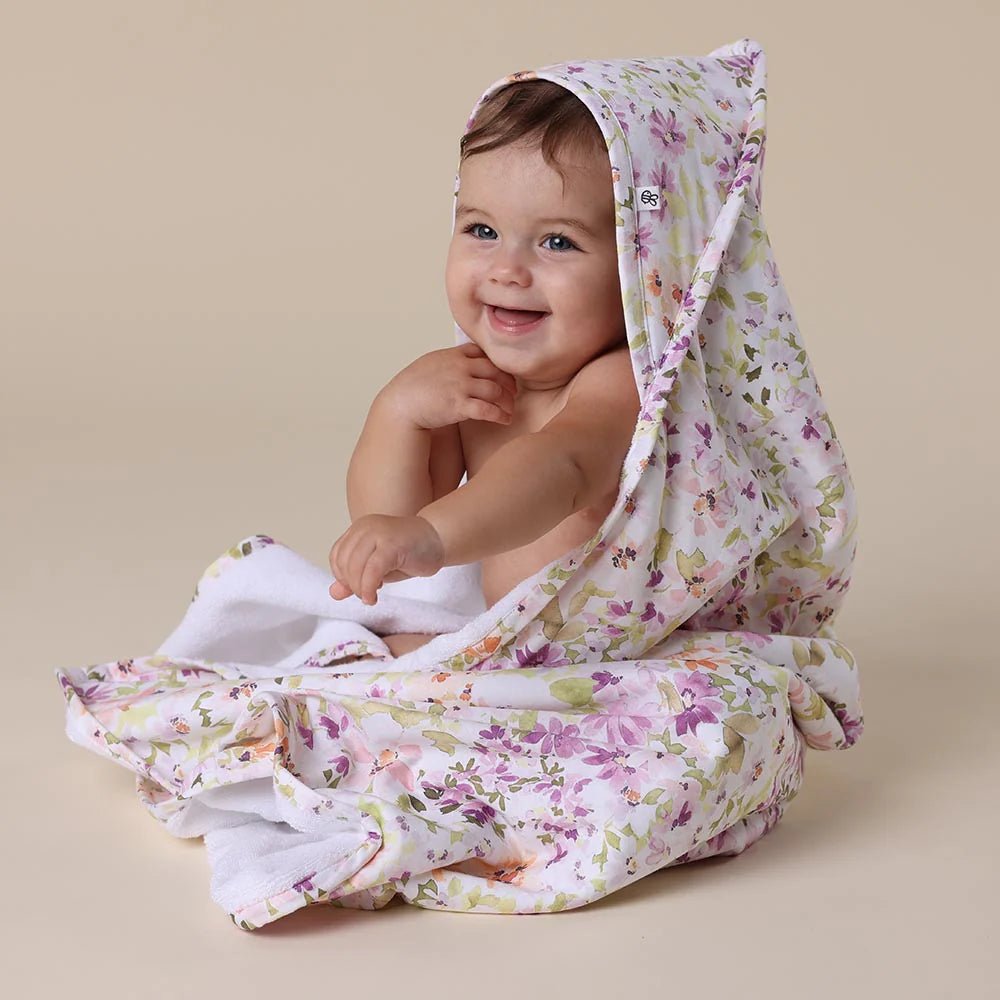 Isla Organic Hooded Baby Towel - Aster & Ruby