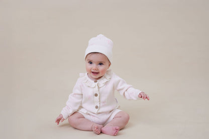 Coconut Bow Knit Beanie