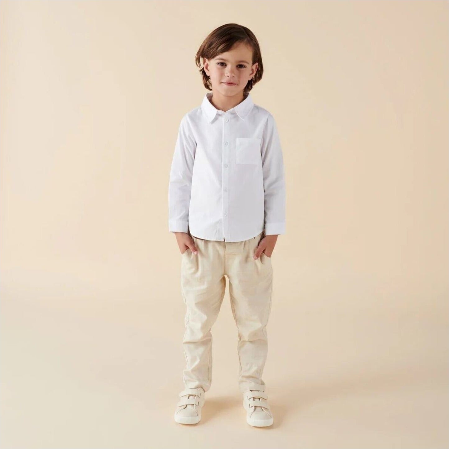 Designer Kidz Jackson L/S Formal shirt White | Aster & Ruby