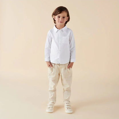 Designer Kidz Jackson L/S Formal shirt White | Aster & Ruby