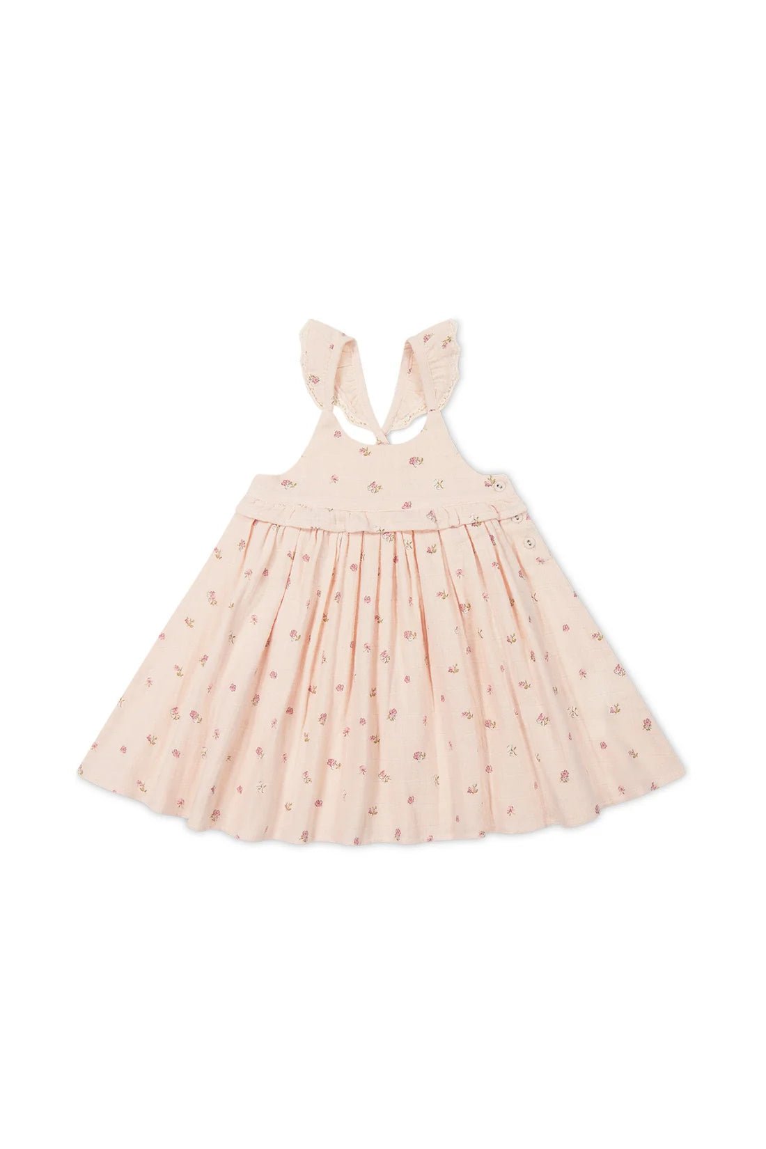 Jamie Kay Organic Cotton Muslin Lola Dress - Meredith Morganite - Aster & Ruby