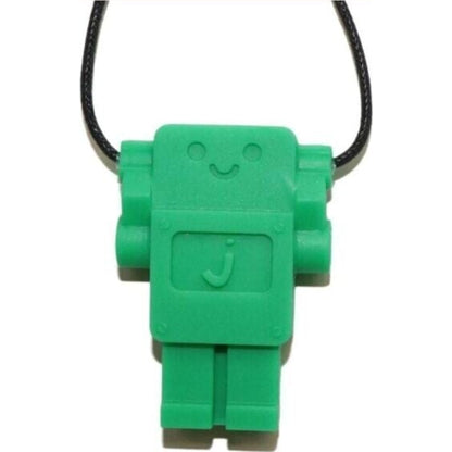 Jellystone Robot Chew Pendant Grassy Green | Aster & Ruby