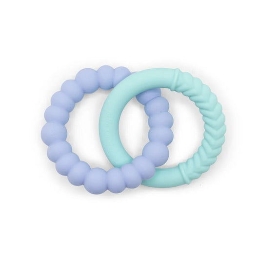 Jellystone Sunshine Teether - Soft Mint and Soft Blue - Aster & Ruby