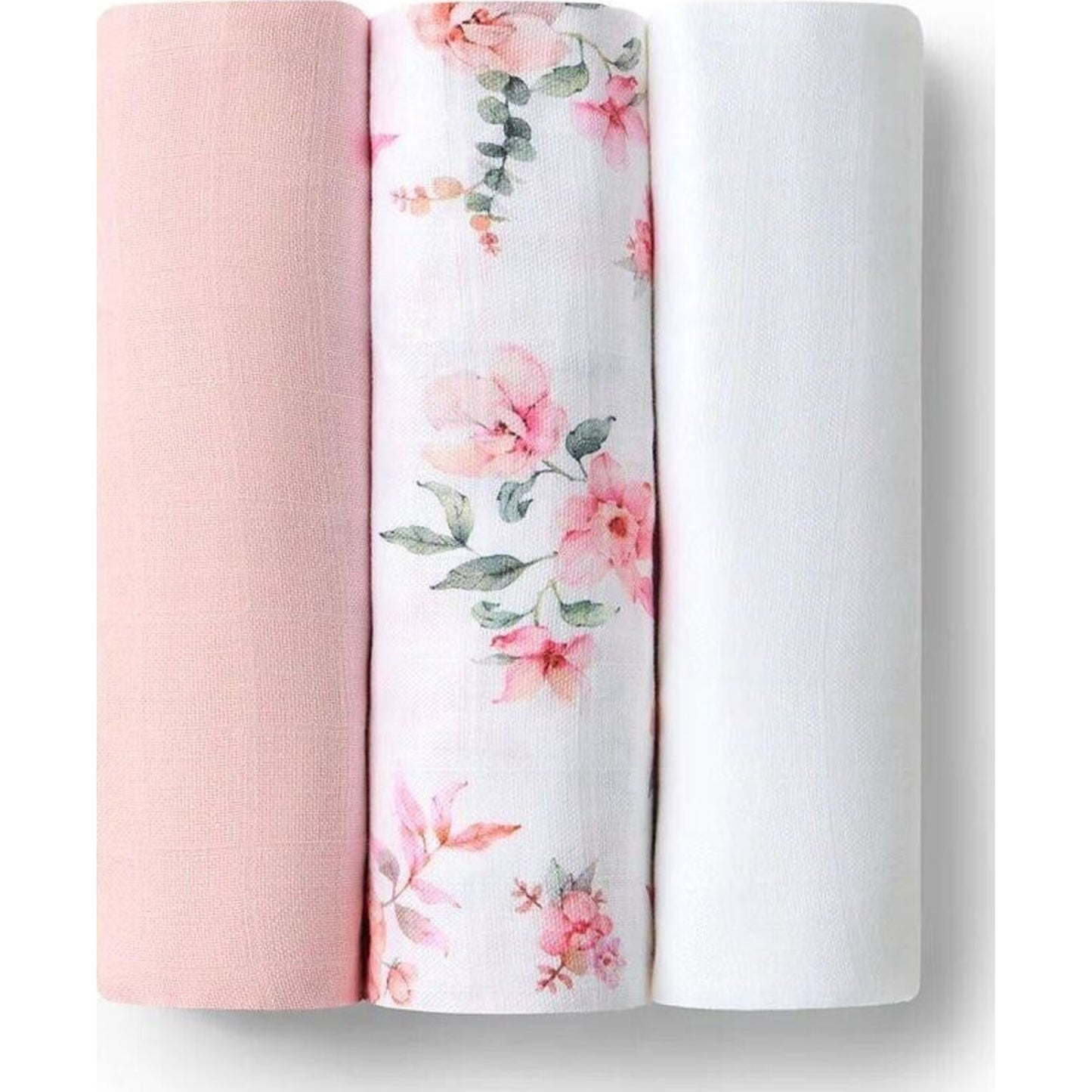 Large Organic Muslin Wraps 3 Pack - Milk/Camille/Fairytale – children's product by Snuggle Hunny | Aster & Ruby