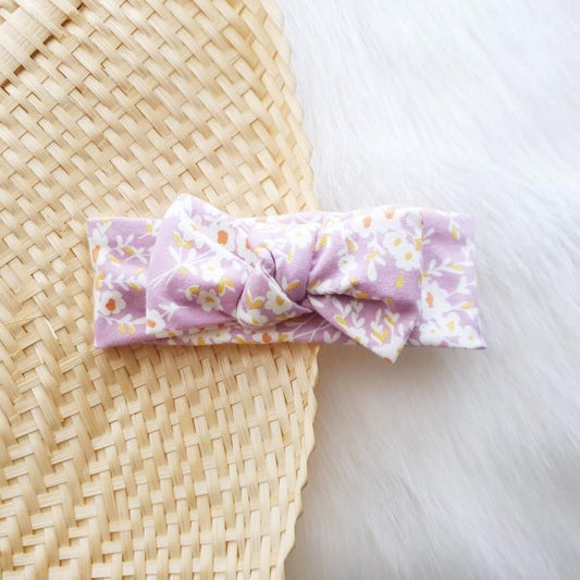 Lavender Days Bow Headband-Aster & Ruby