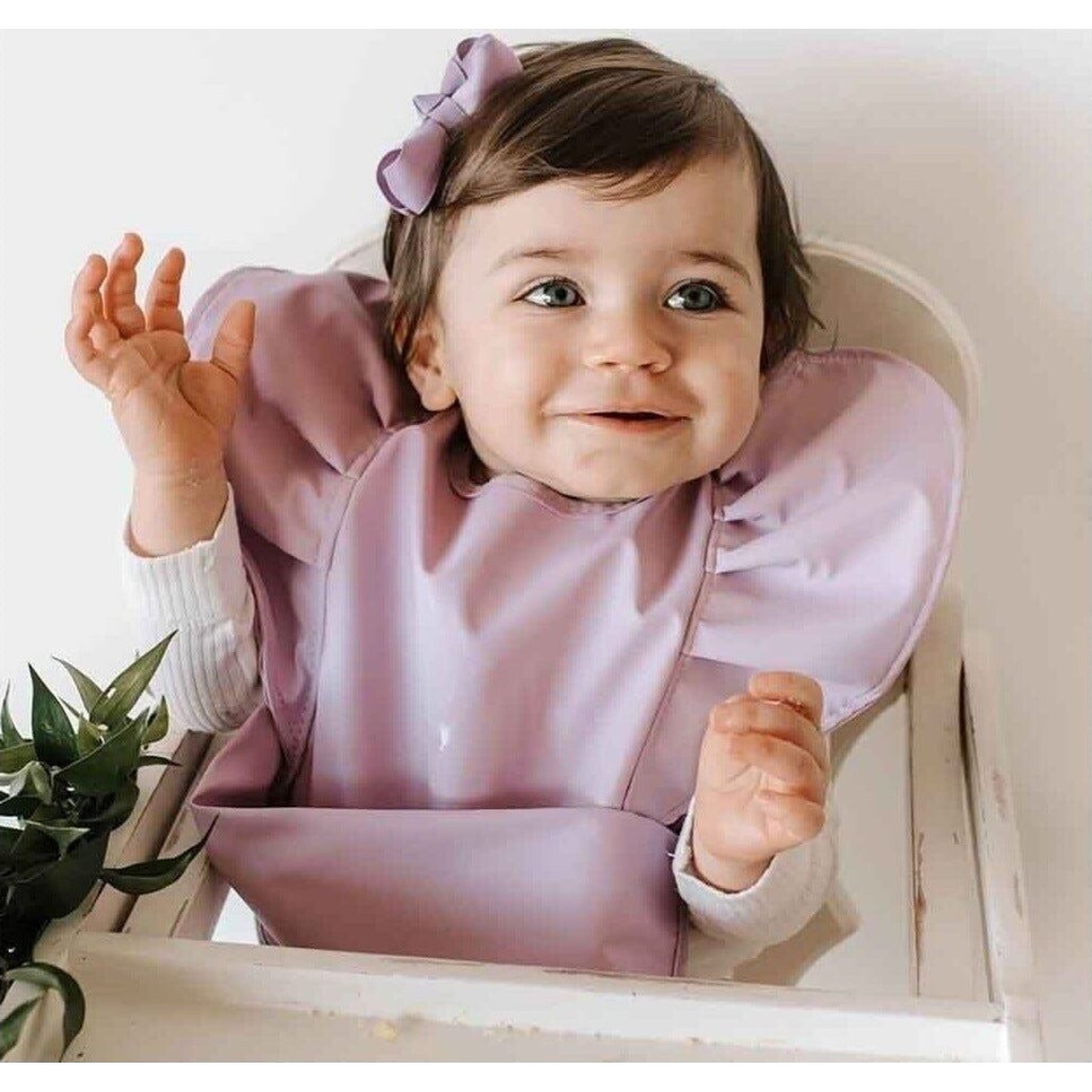 Snuggle Hunny Lavender Frill Snuggle Bib | Aster & Ruby