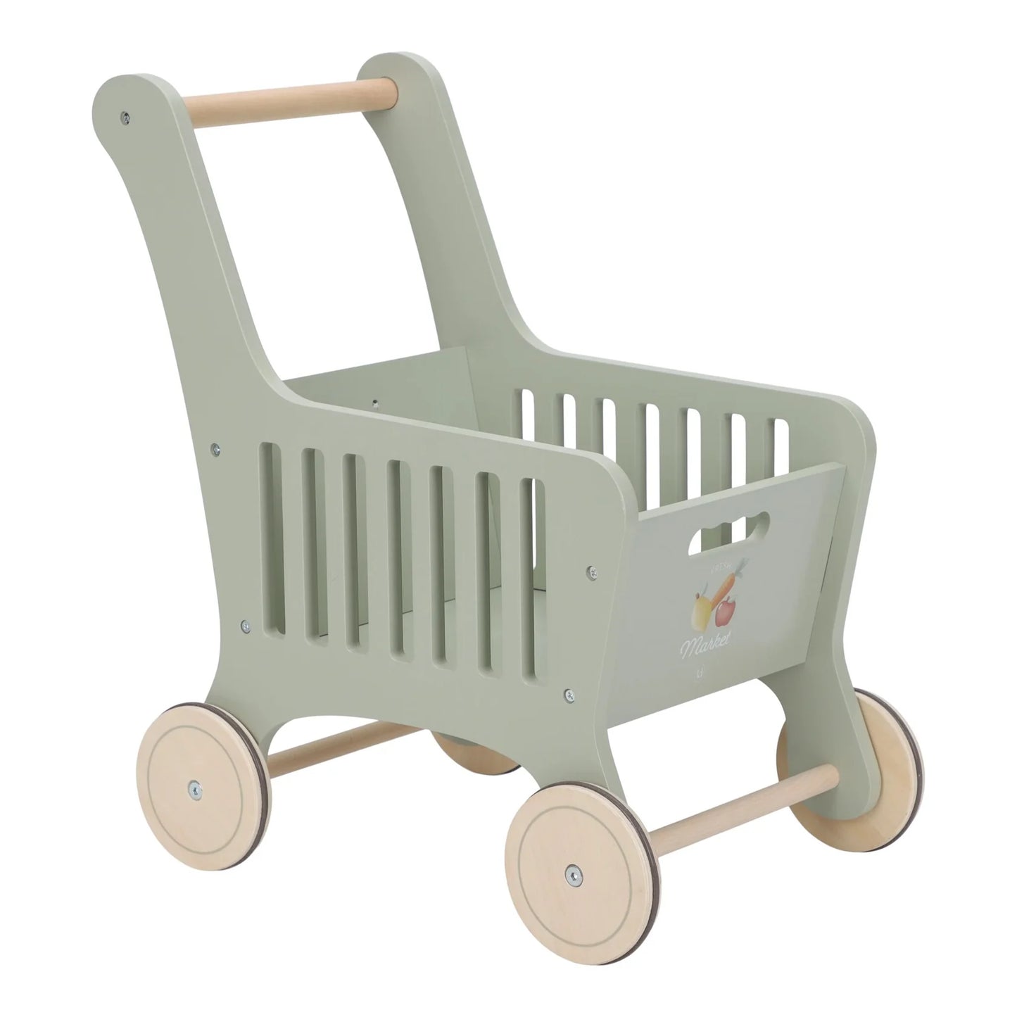 Wooden Play Shopping Cart