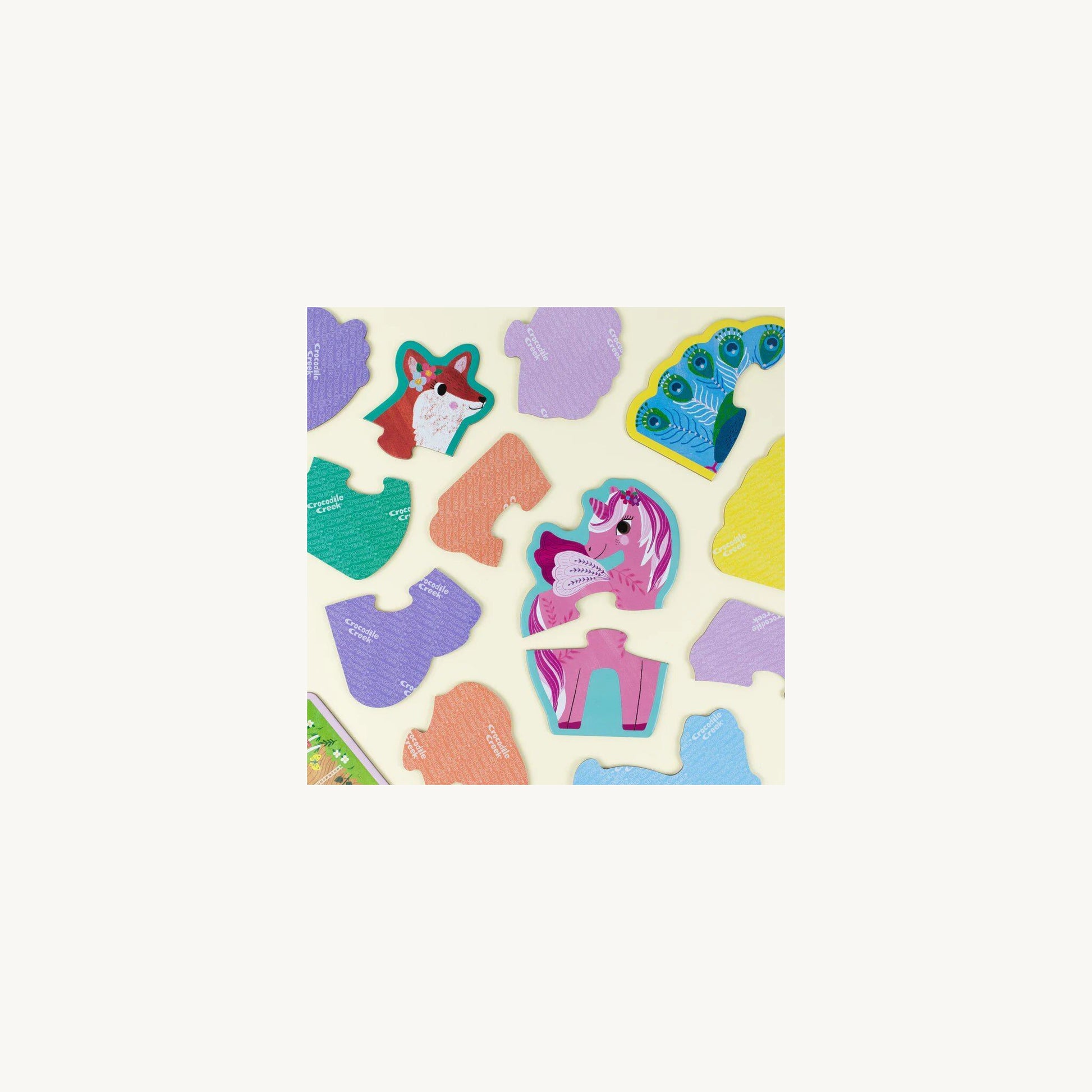 Let's Begin Puzzle 2 pc Unicorn – children's product by Crocodile Creek | Aster & Ruby