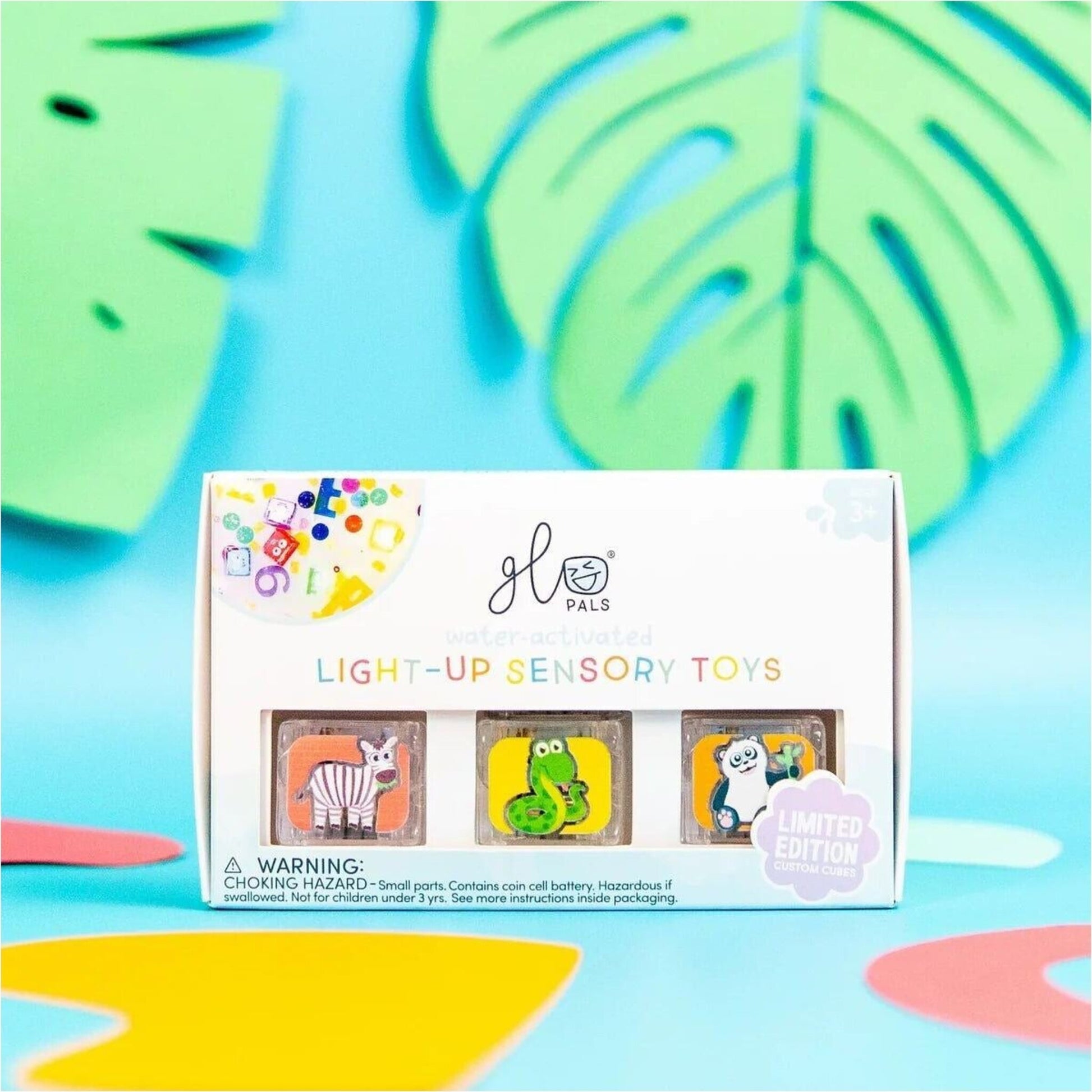 Jellystone Limited Edition Light-Up Cubes, 6-Pack Zoo Animals | Aster & Ruby