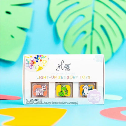 Jellystone Limited Edition Light-Up Cubes, 6-Pack Zoo Animals | Aster & Ruby