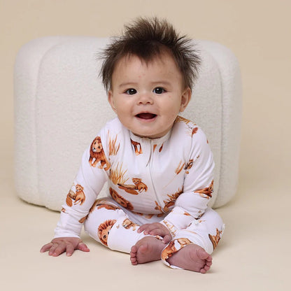 Lion Organic Snugglesuit Convertible Romper - Aster & Ruby