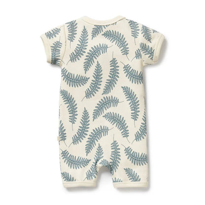 Little Fronds Organic Boyleg Zipsuit - Aster & Ruby