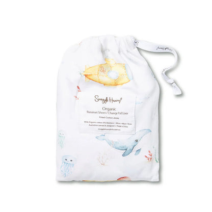 Little Subs Organic Bassinet Sheet / Change Pad Cover