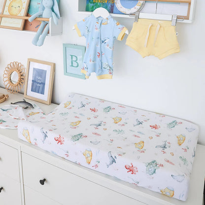 Little Subs Organic Bassinet Sheet / Change Pad Cover