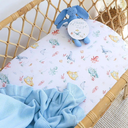 Little Subs Organic Bassinet Sheet / Change Pad Cover